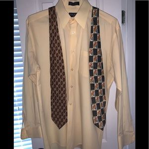 Structure Ties With Matching Shirt